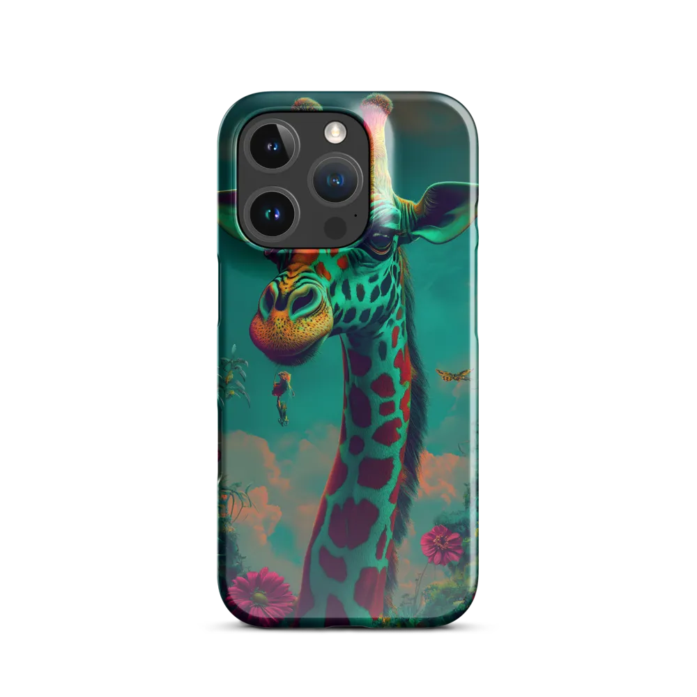 Whimsical Giraffe Among Blossoms