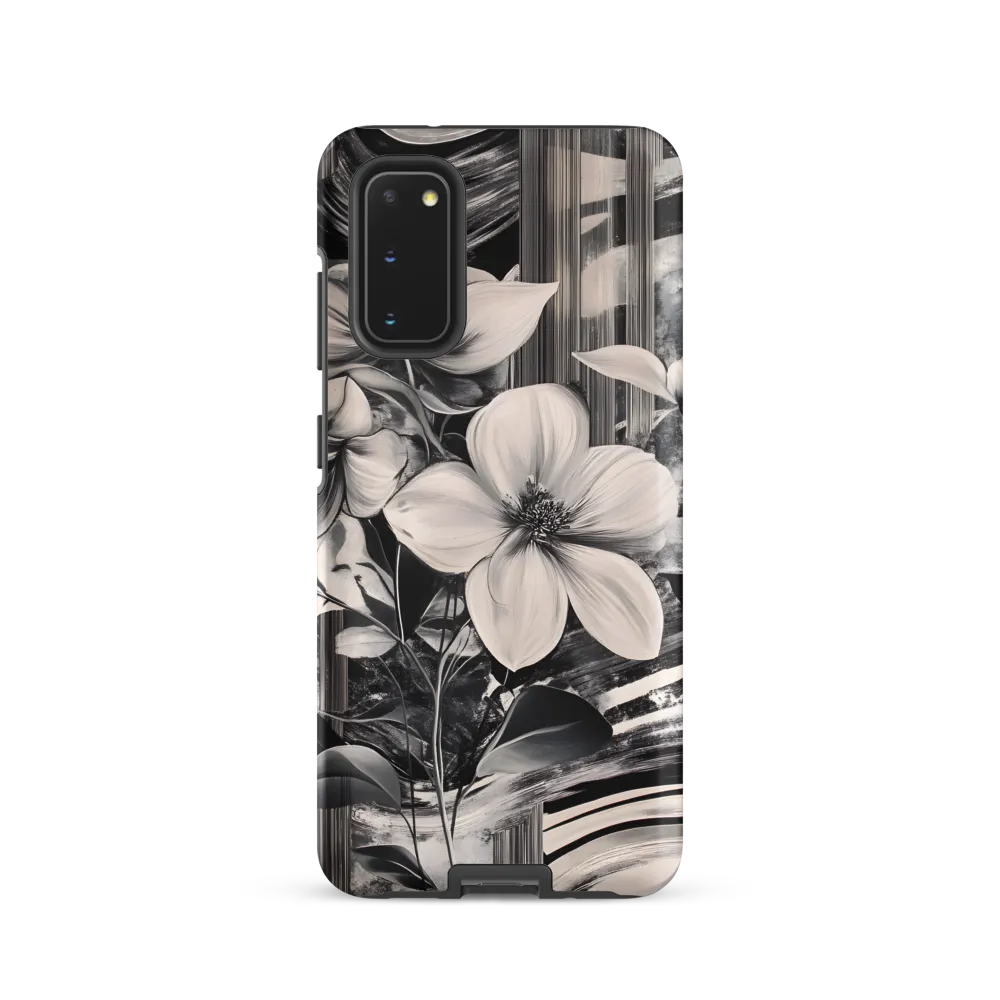 Ethereal Bloom: A Dance of Monochromes