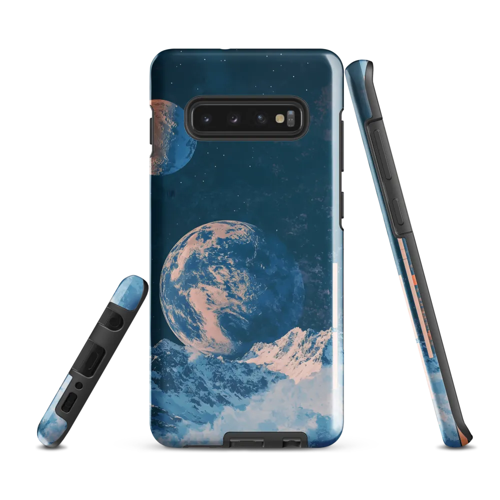 Cosmic Harmony: A Dance Among Celestial Bodies | Phone Case |  S10 Plus | Tough Case | Glossy