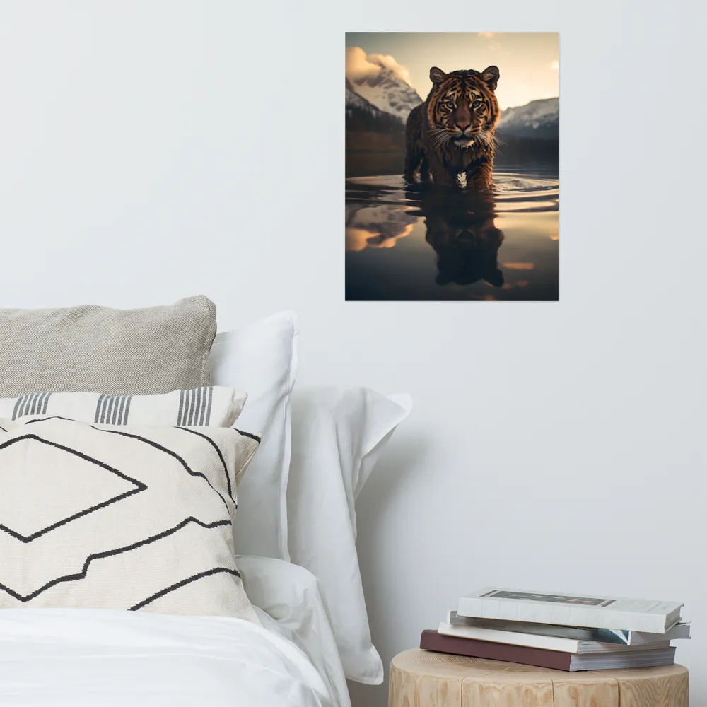 Majestic Reflection: The Tiger's Domain