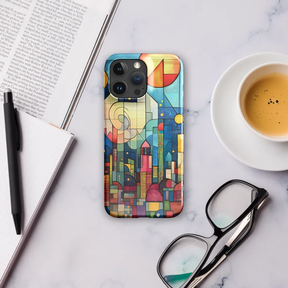 Geometric Harmony: A Vibrant Cityscape