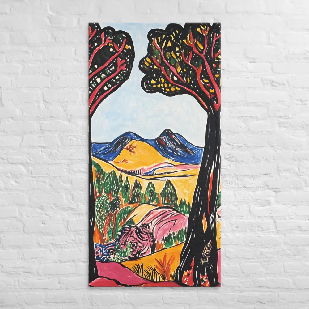 Vibrant Nature's Embrace | Canvas | 30″×60″