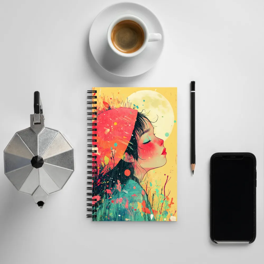 Whispers of Nature: A Dreamy Portrait | Spiral Notebook