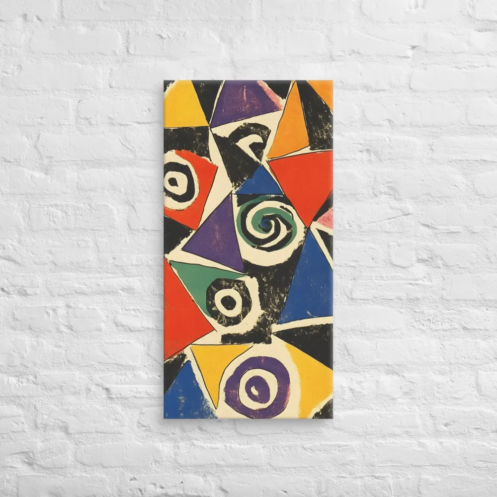 Dynamic Geometric Abstraction | Canvas | 16″×32″