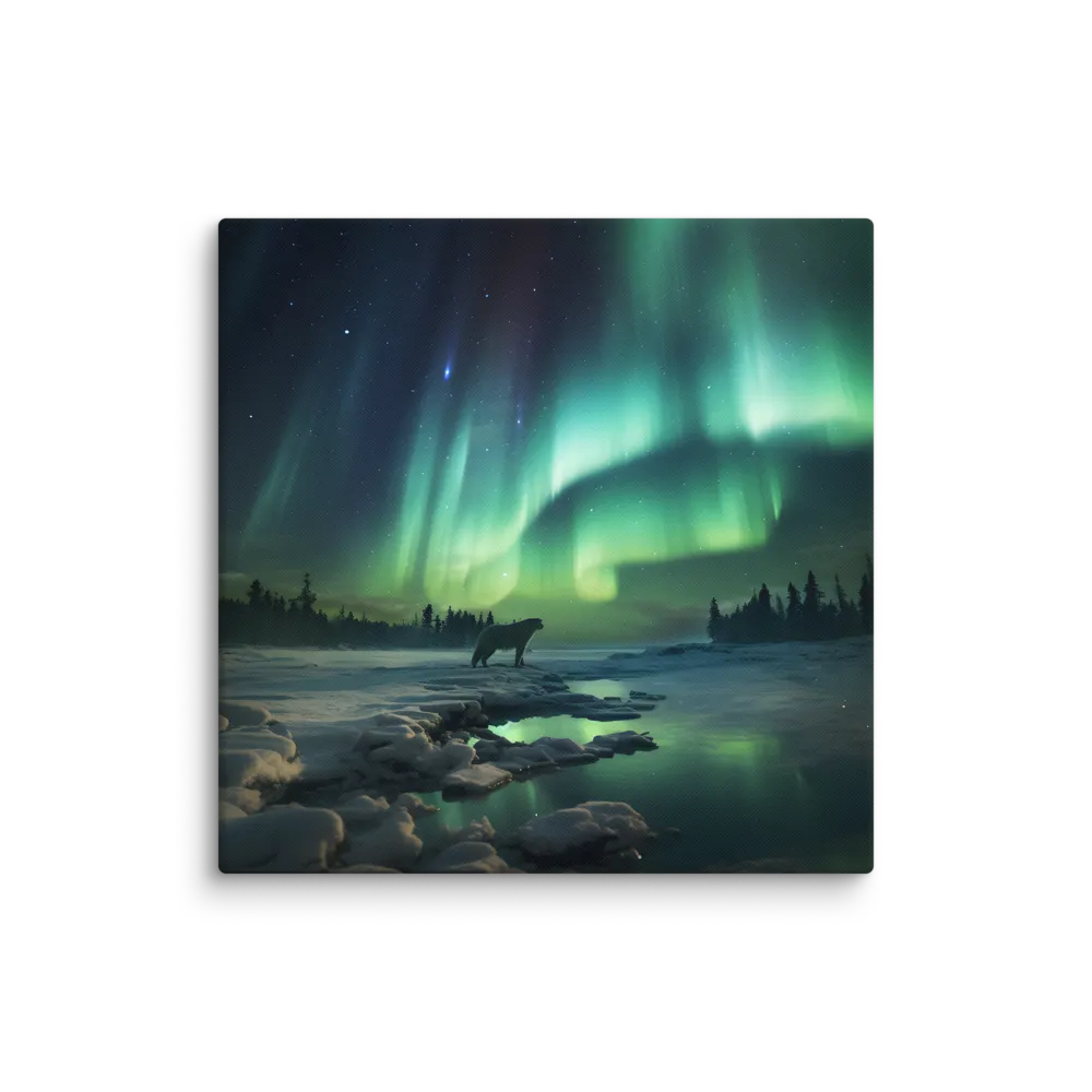 Auroral Guardianship | Canvas | 30″×30″
