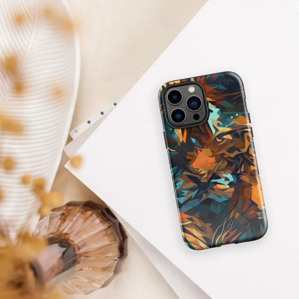 Wild Symphony: Abstract Tigers | Phone Case |  13 Pro Max | Tough Case | Glossy