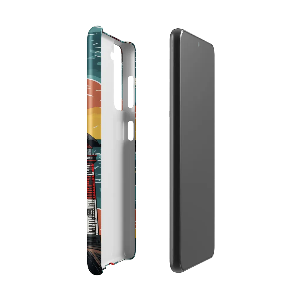 Lighthouses in a Whimsical Ocean | Phone Case |  S21 | Snap Case | Matte
