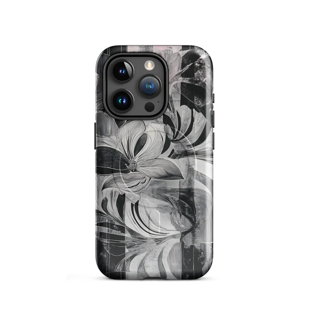 Floral Fusion in Monochrome