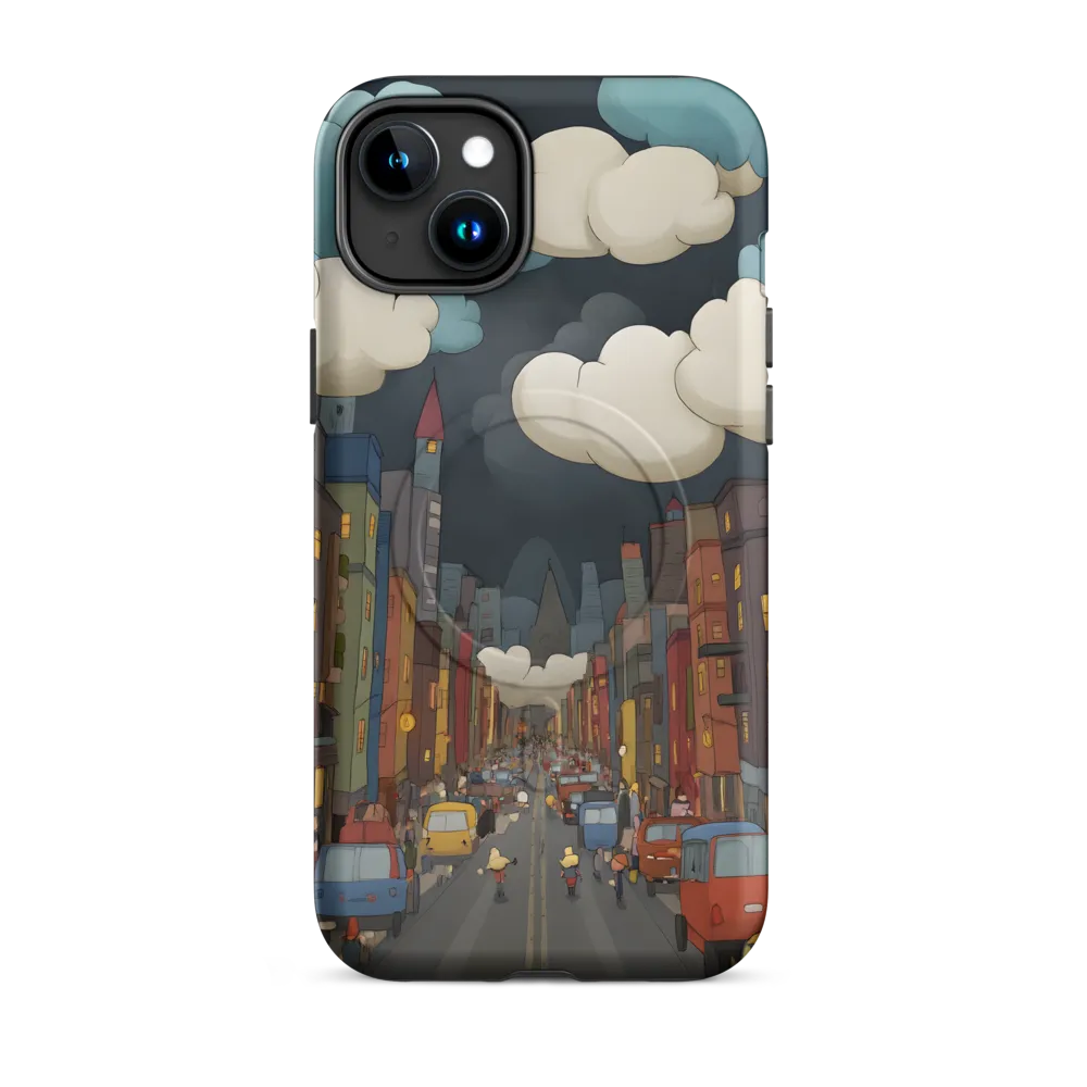 Urban Symphony: A City Awakens at Dusk | Phone Case |  15 Plus | MagSafe® Tough Case | Matte
