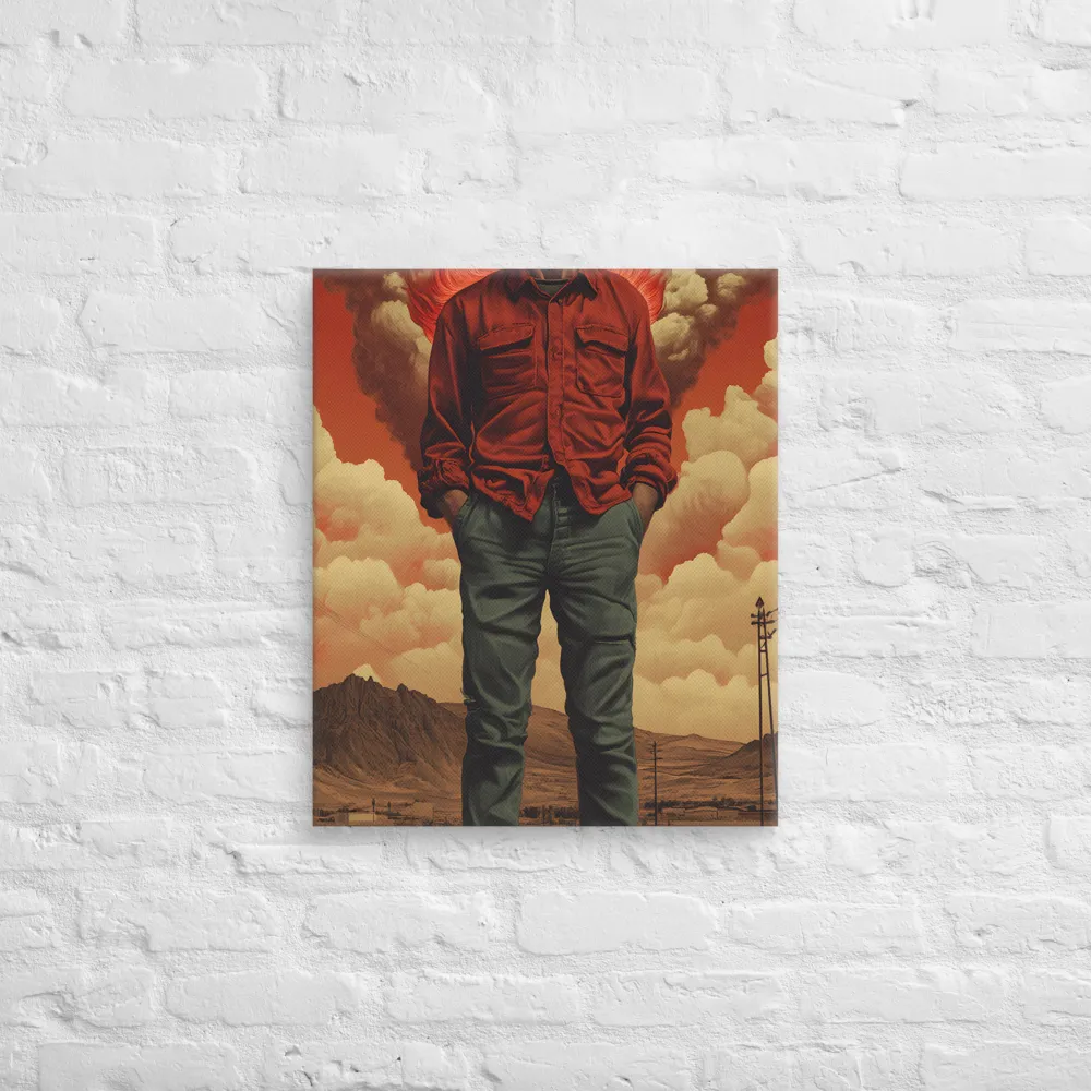 Defiant Spirit in a Surreal Landscape | Canvas | 20″×24″