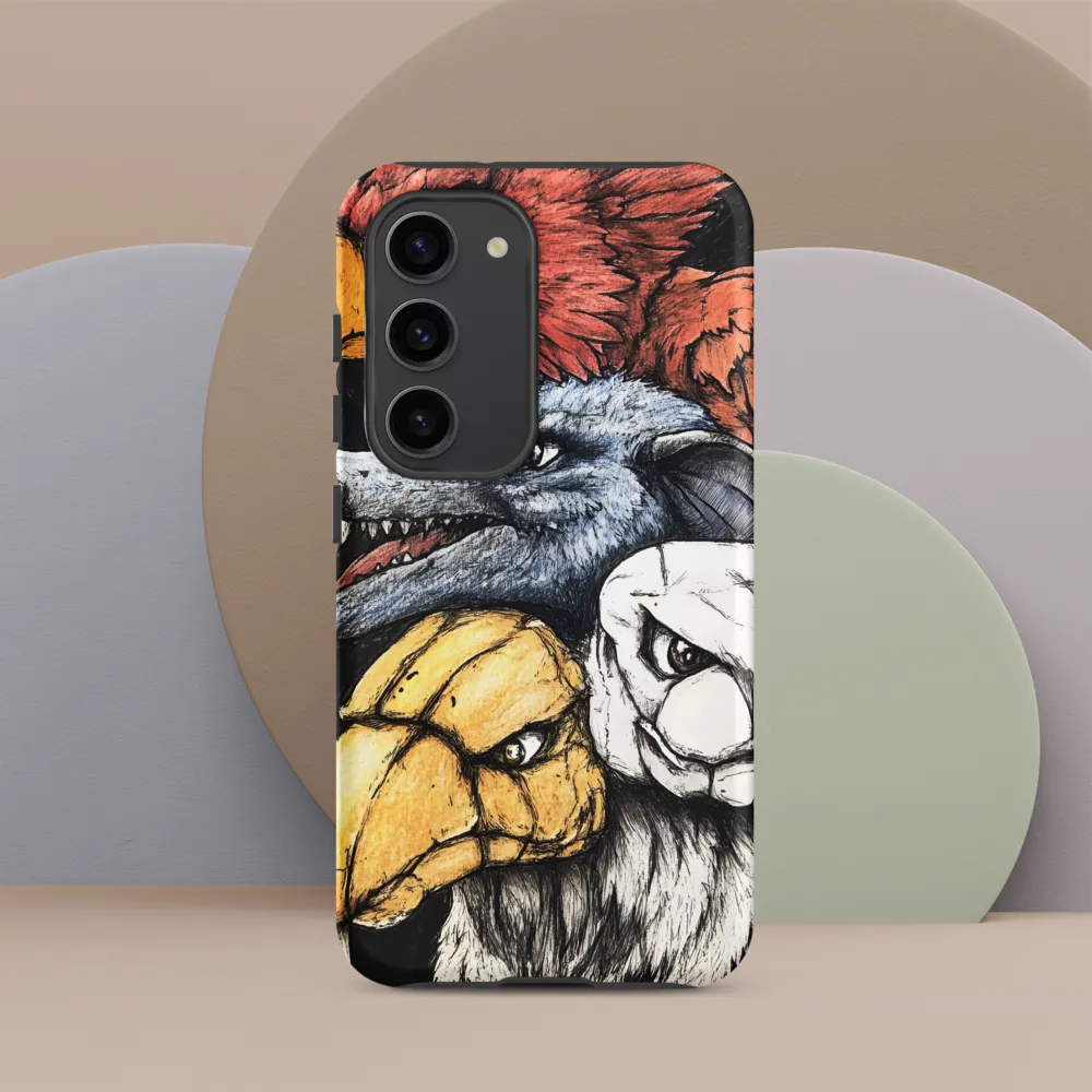Mythical Beasts in Harmony | Phone Case |  S23 | Tough Case | Matte