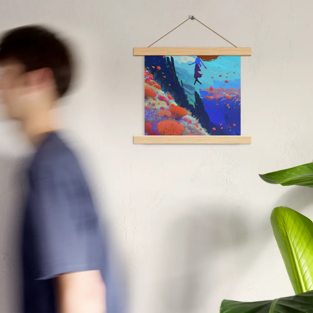 Whispers of Freedom | Poster With Oak Wood Hanger | 10″×10″