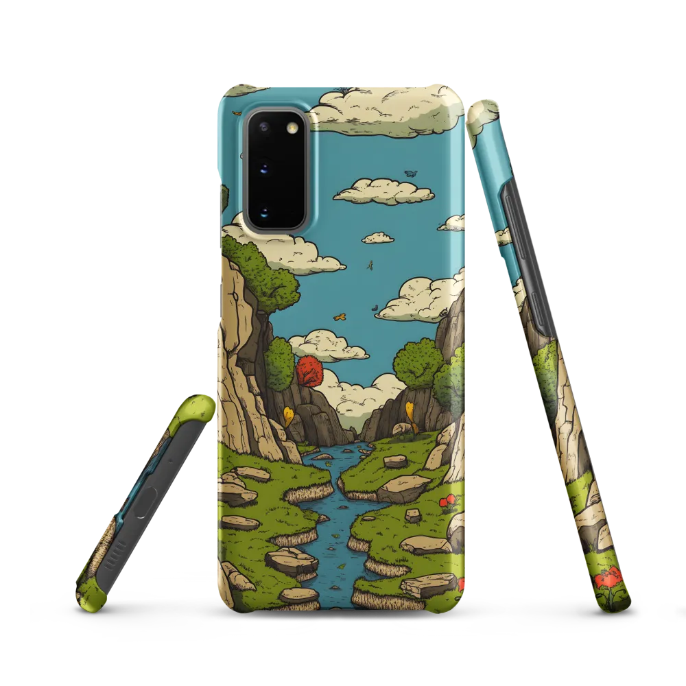 Whimsical Serenity: A Canyon Landscape