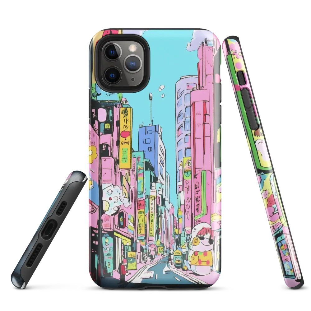 Whimsical Cityscape | Phone Case |  11 Pro Max | Tough Case | Glossy