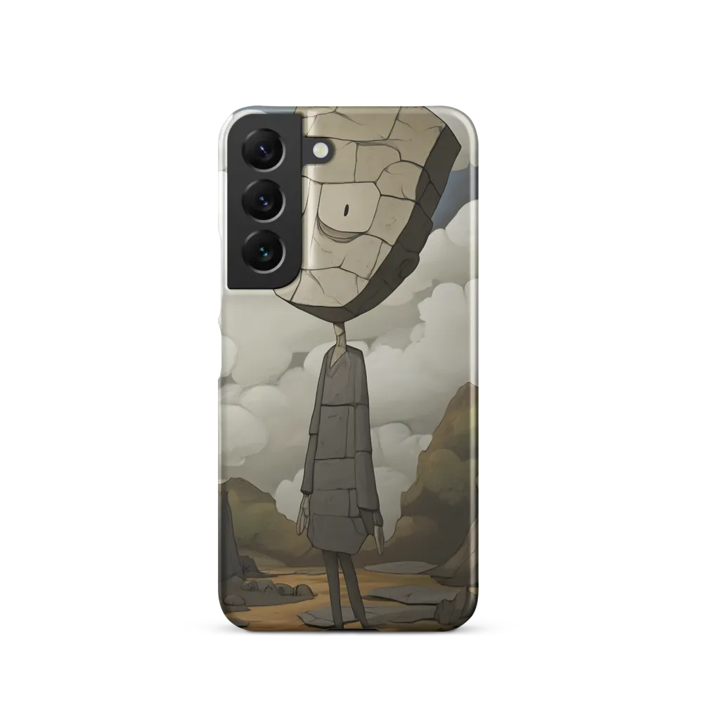 Whimsical Stone Figure in a Rocky Landscape | Phone Case |  S22 | Snap Case | Matte