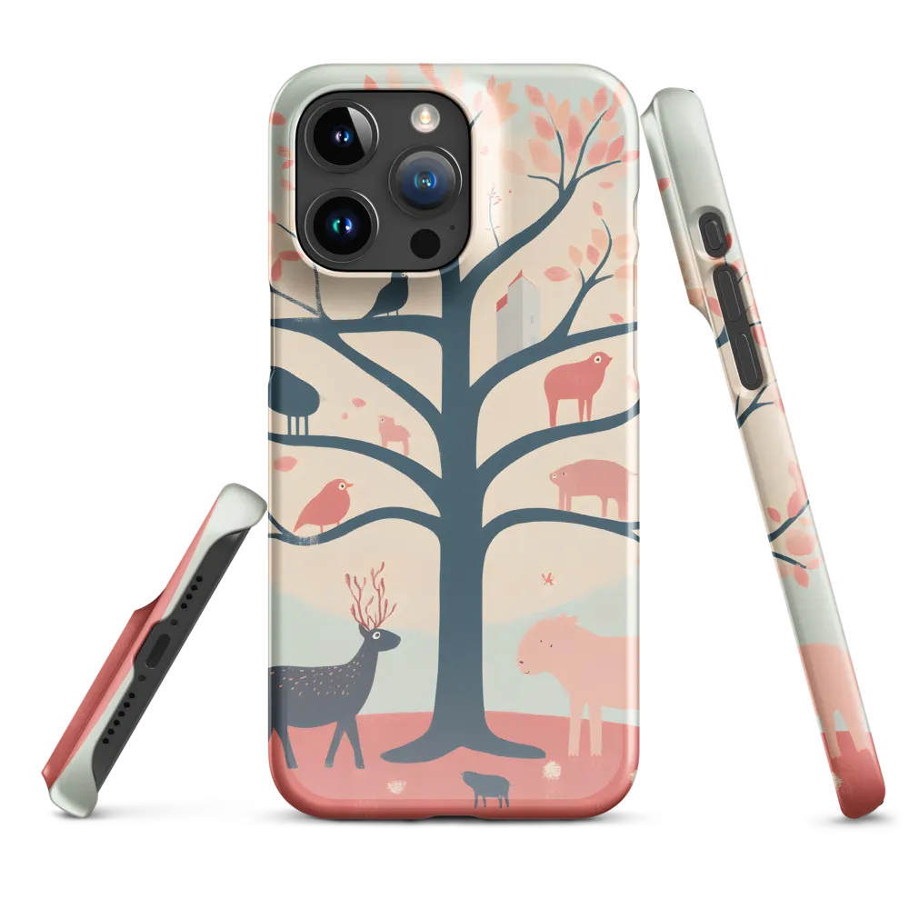 Whimsical Tree with Playful Creatures