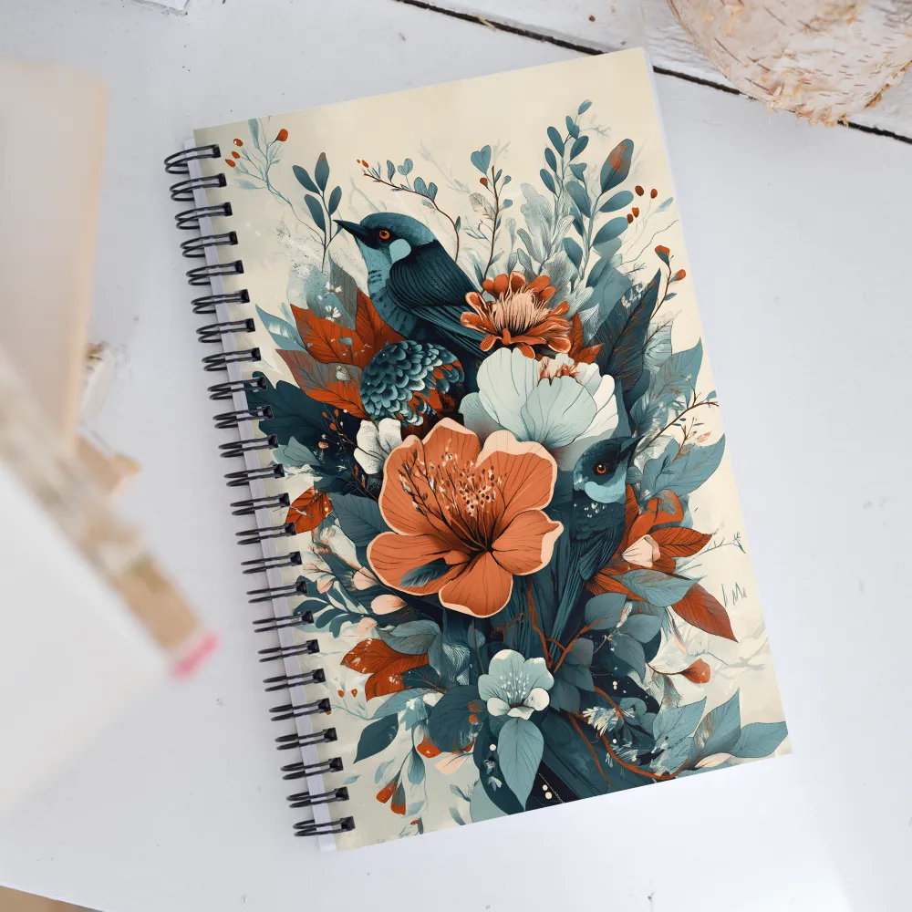 Serenity in Bloom | Spiral Notebook