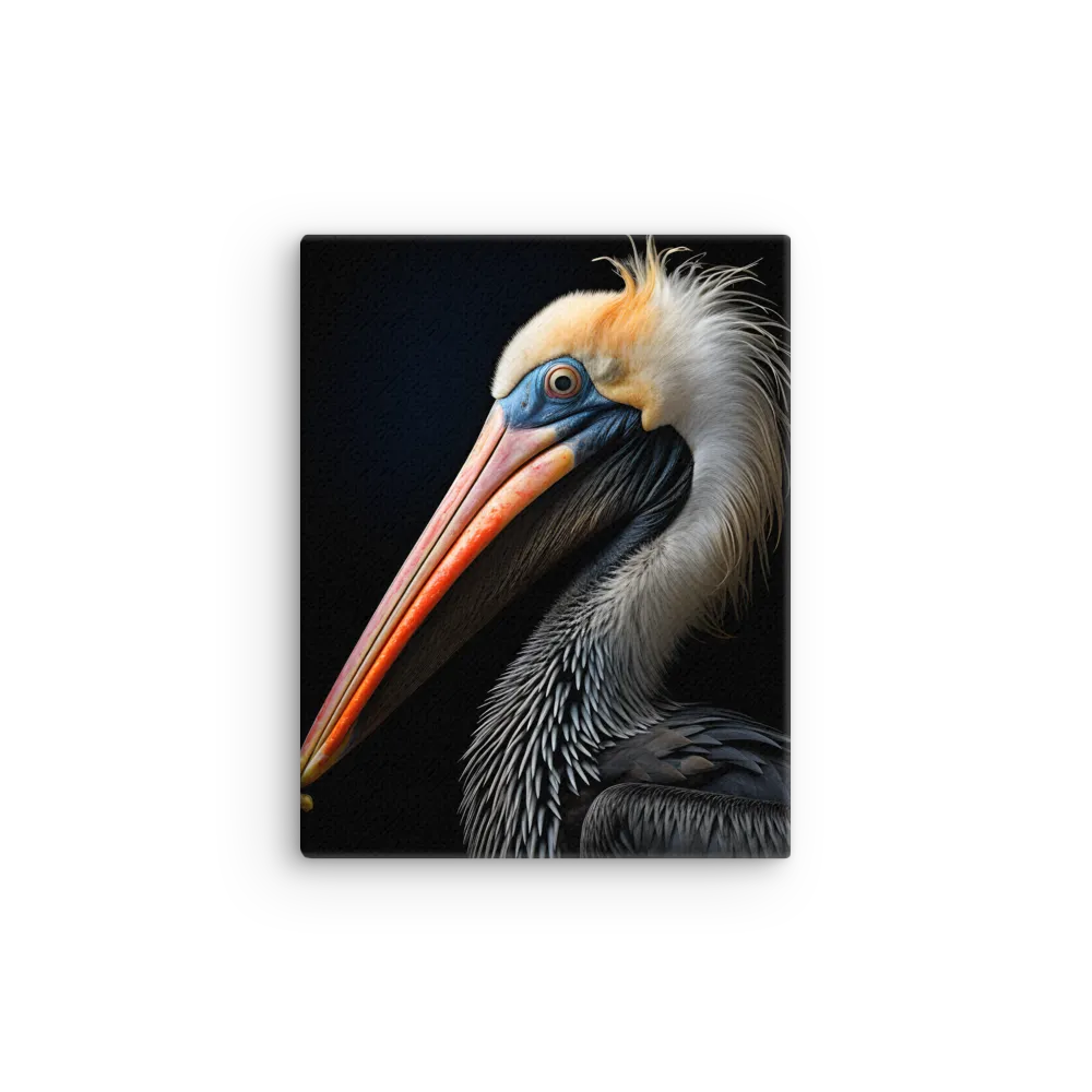 Majestic Portrait of a Pelican | Thin Canvas | 11″×14″