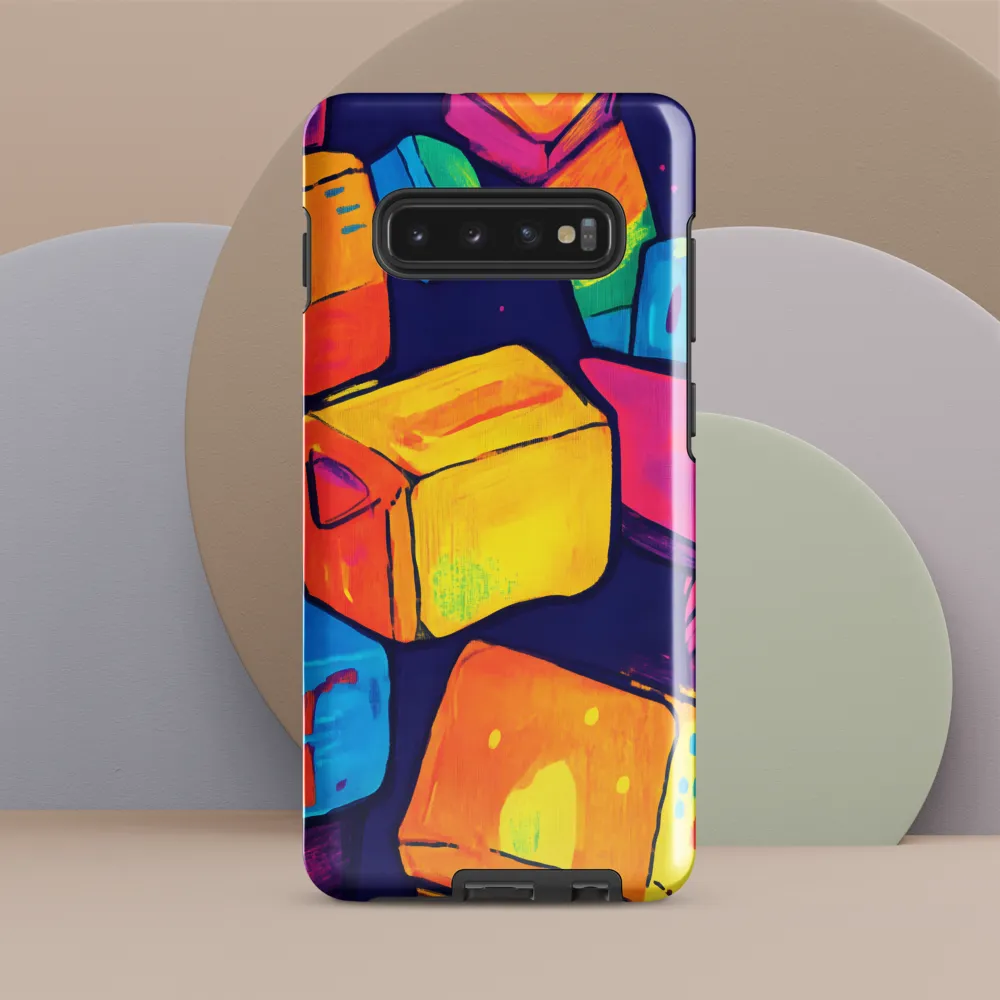 Vibrant Shapes of Joy | Phone Case |  S10 Plus | Tough Case | Glossy