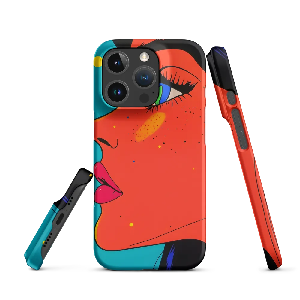 Vibrant Feminine Profile in Pop Art