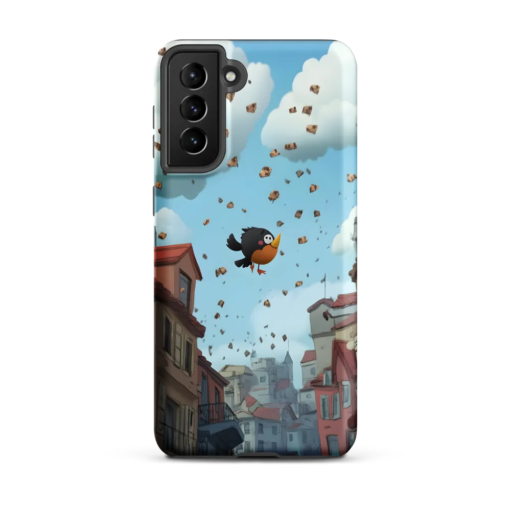 A Whimsical Flight Through Bread and Sky
