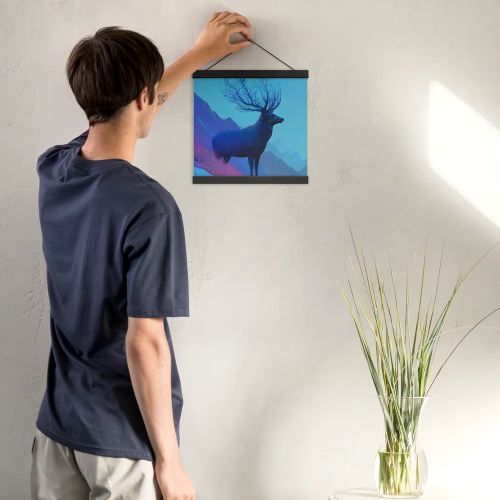 Ethereal Harmony | Poster With Black Wood Hanger | 12″×12″