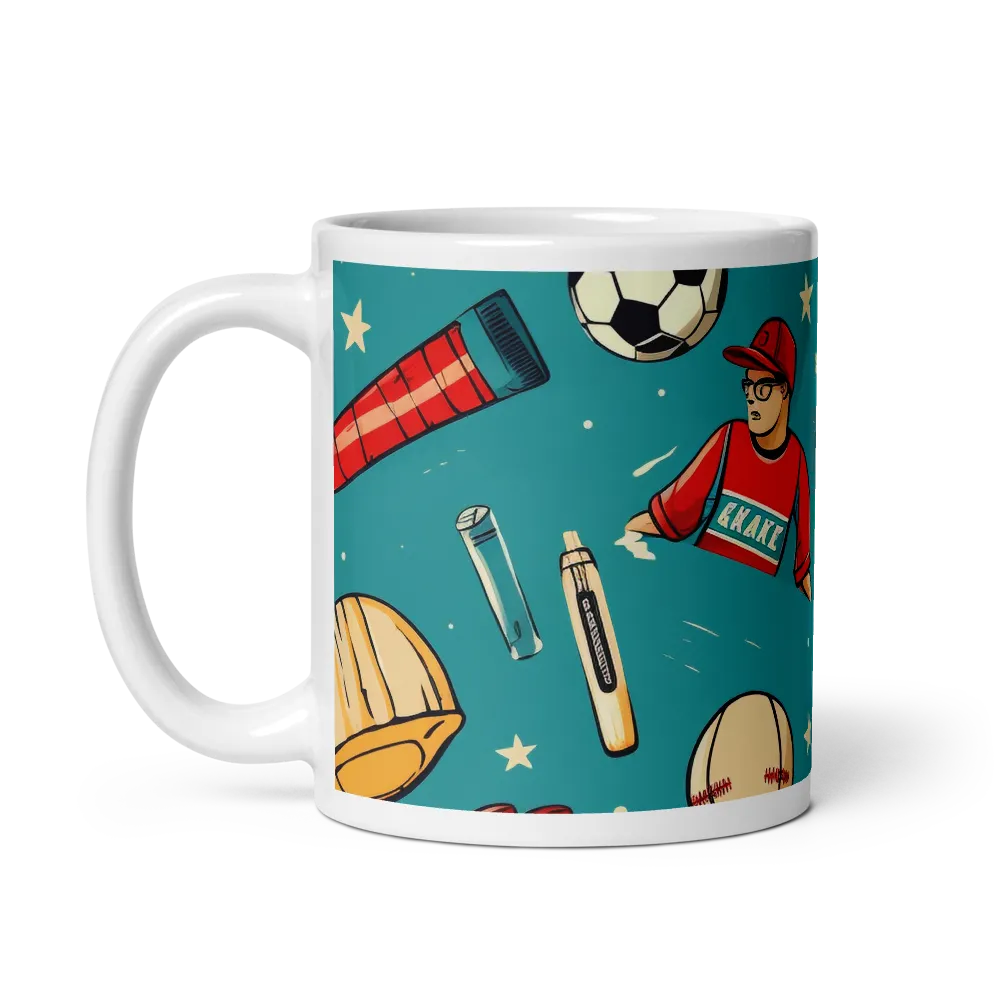 Playful Sports Medley | Mug with White inside | 11 oz