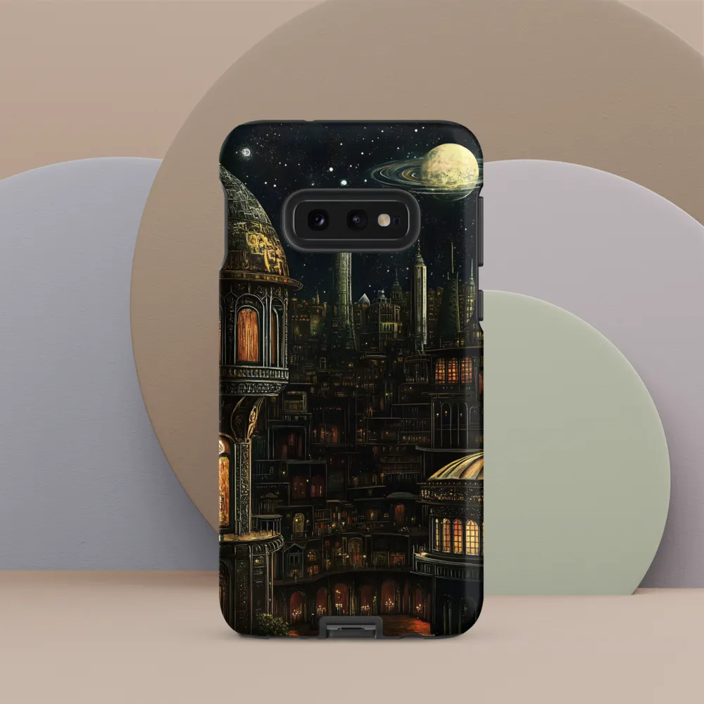 Celestial Enigma: A Surreal Cityscape