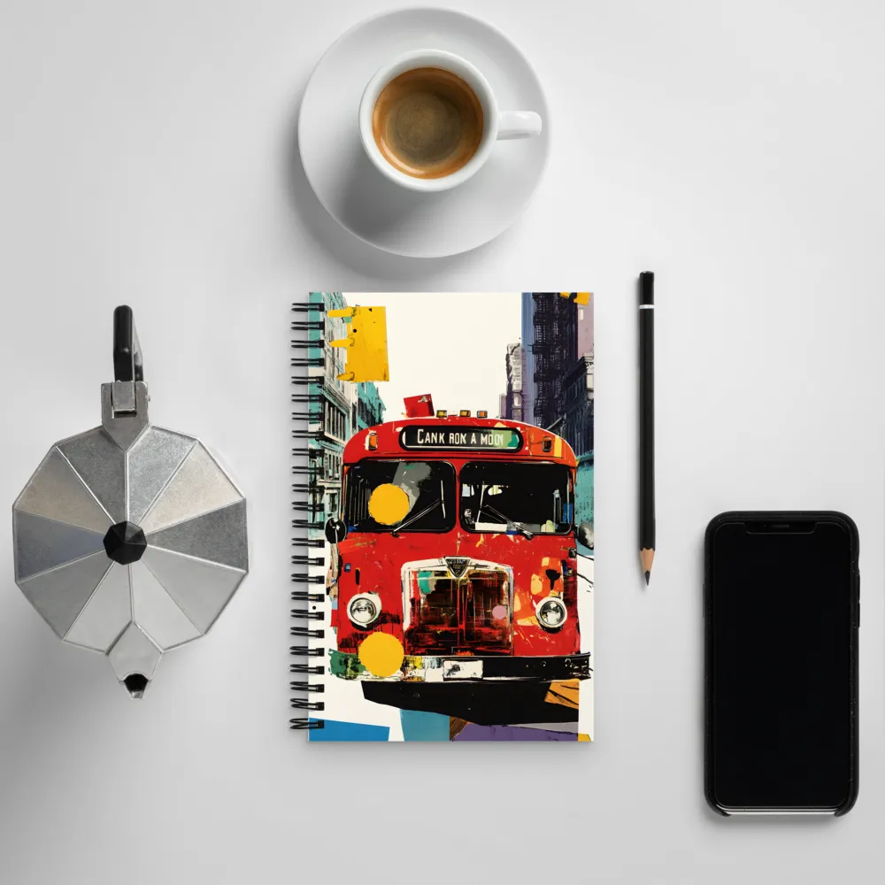 Vibrant City Transit | Spiral Notebook