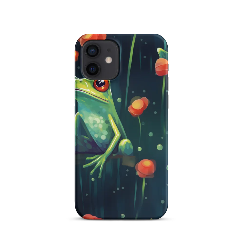 Playful Frogs in a Lush Pond
