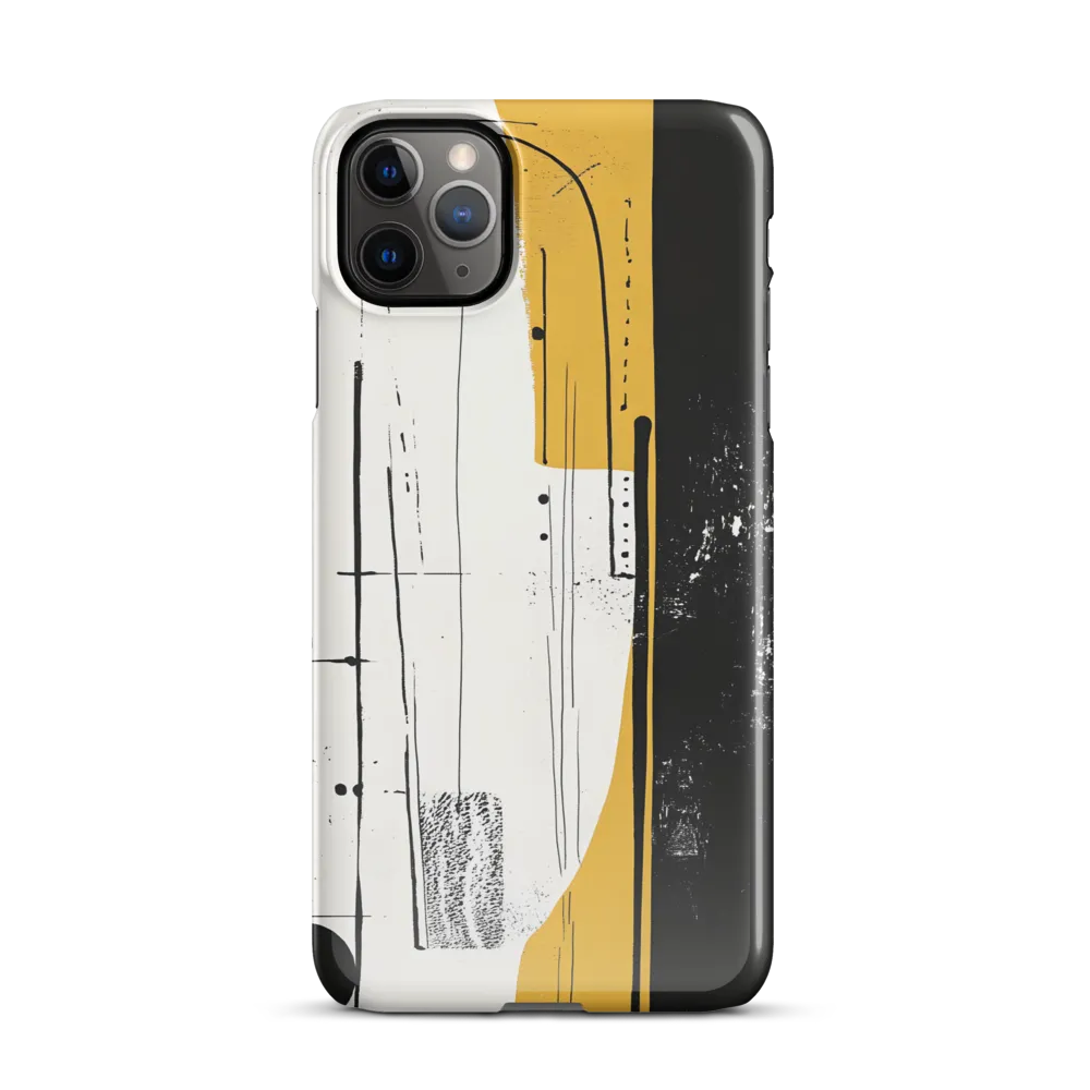 Geometric Harmony in Monochrome | Phone Case |  11 Pro Max | Snap Case | Glossy