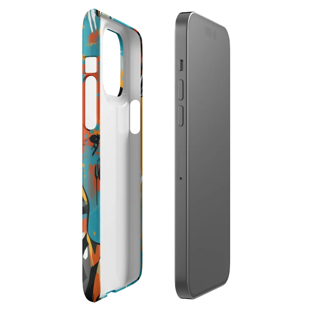 Dynamic Antelope in Vivid Abstract