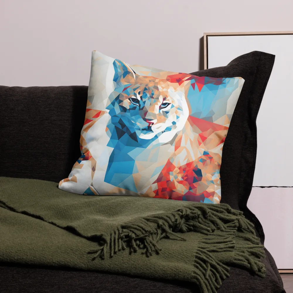 Facets of Feline Wonder | Pillow | 22″×22″