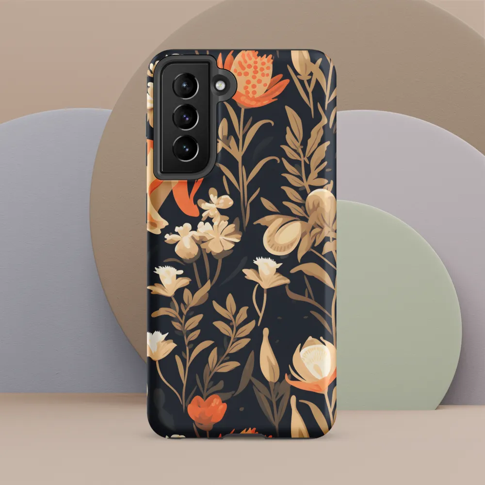 Floral Harmony: A Dance in the Dark