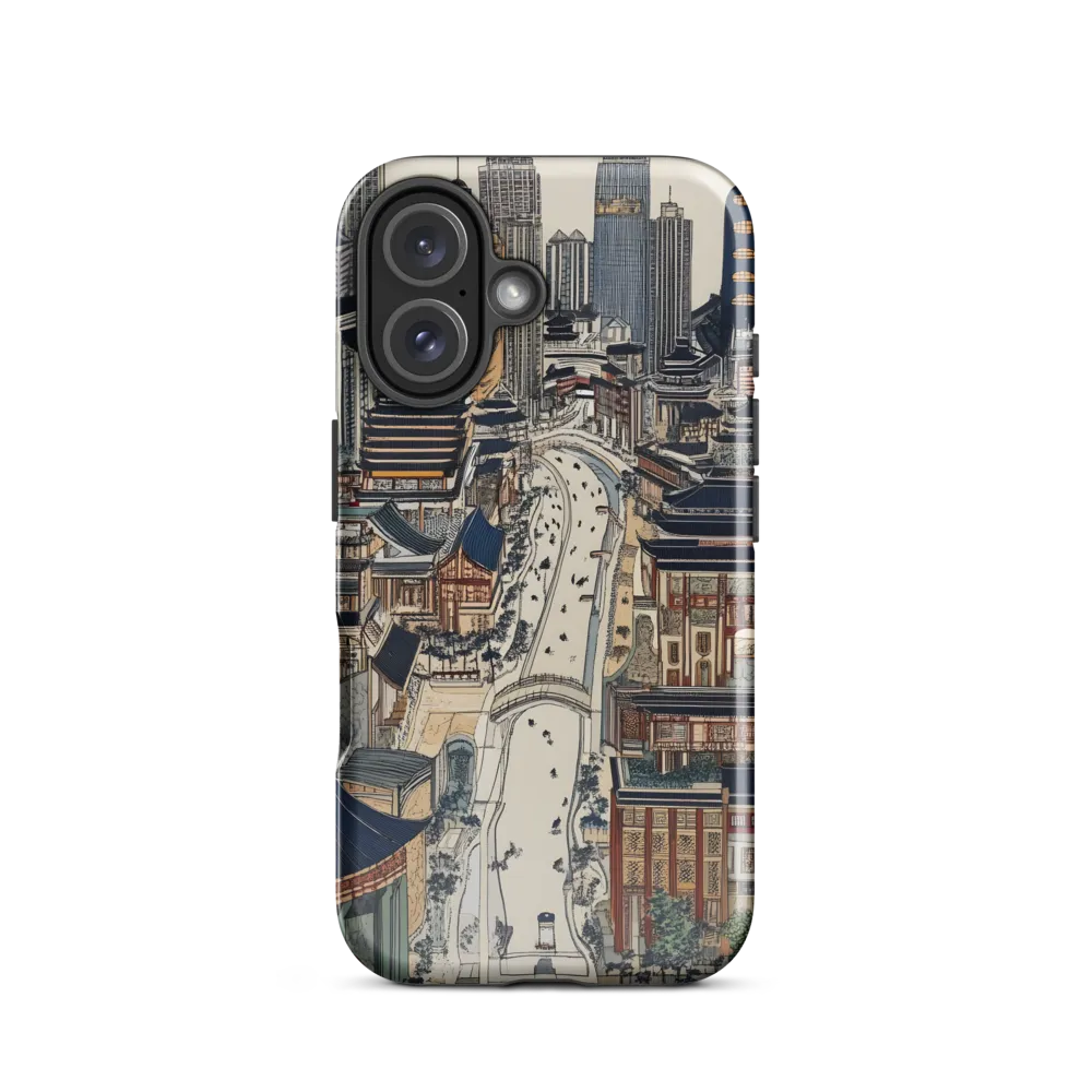 Urban Harmony: A Fusion of Tradition and Modernity | Phone Case |  16 | Tough Case | Glossy