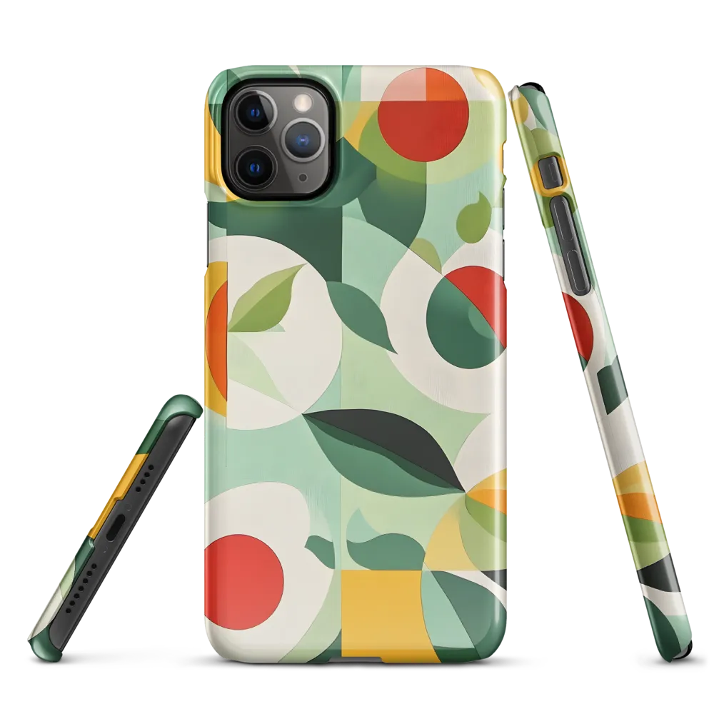 Harmony in Shapes: A Playful Abstract Design | Phone Case |  11 Pro Max | Snap Case | Glossy