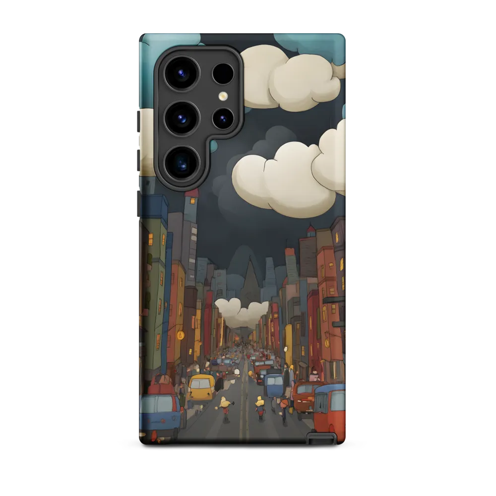Urban Symphony: A City Awakens at Dusk | Phone Case |  S24 Ultra | Tough Case | Matte