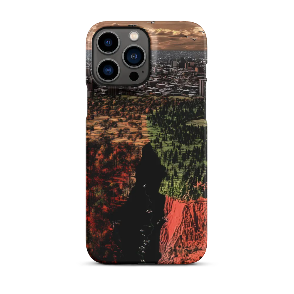 Harmony and Dissonance: A Landscape of Contrasts | Phone Case |  13 Pro Max | Snap Case | Matte