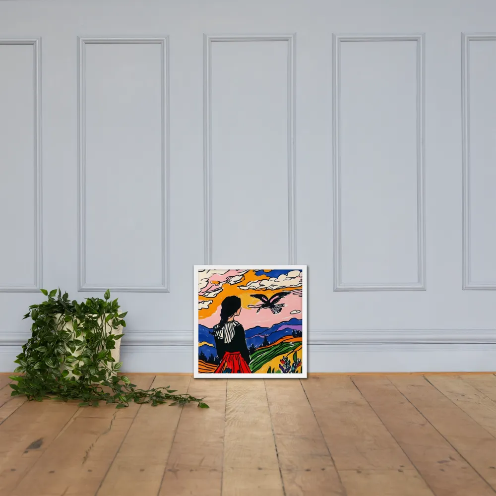 A Journey into Freedom | Poster with White Frame | 18″×18″