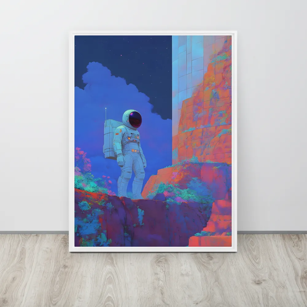Interstellar Reflections | Canvas with White Frame | 24″×32″