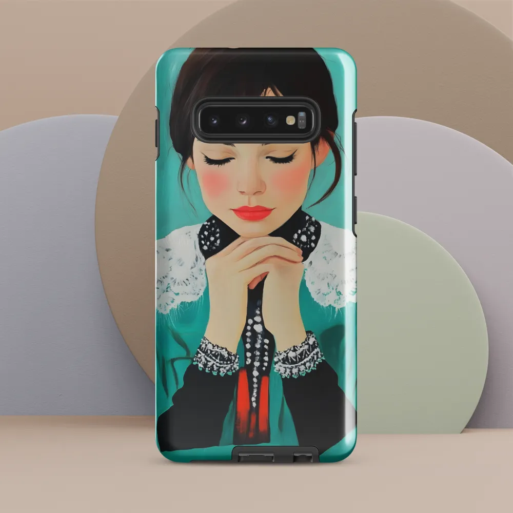 Serenity in Turquoise | Phone Case |  S10 Plus | Tough Case | Glossy