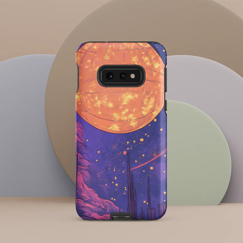 Celestial Cityscape: A Dance of Colors