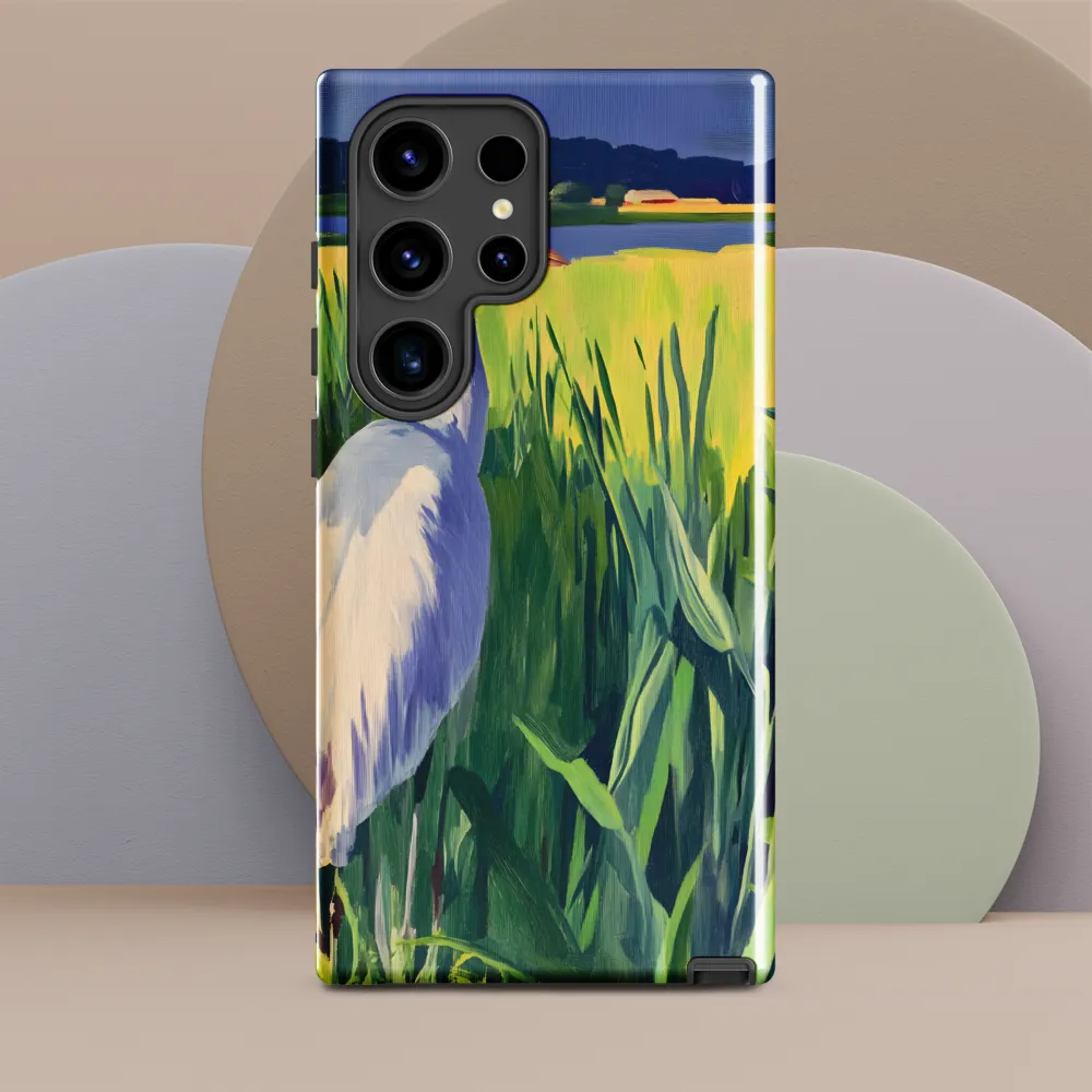 Graceful Presence: The Heron in the Meadow