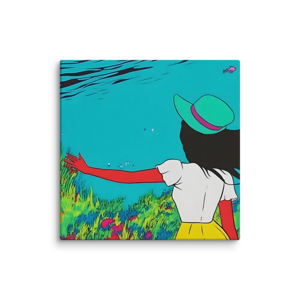 Whimsical Encounter | Canvas | 18″×18″