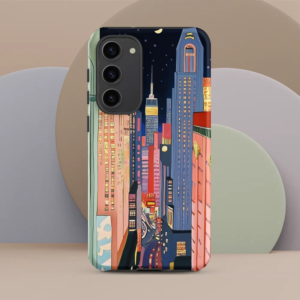 Urban Dreamscape: A Pop Art Night | Phone Case |  S23 Plus | Tough Case | Matte
