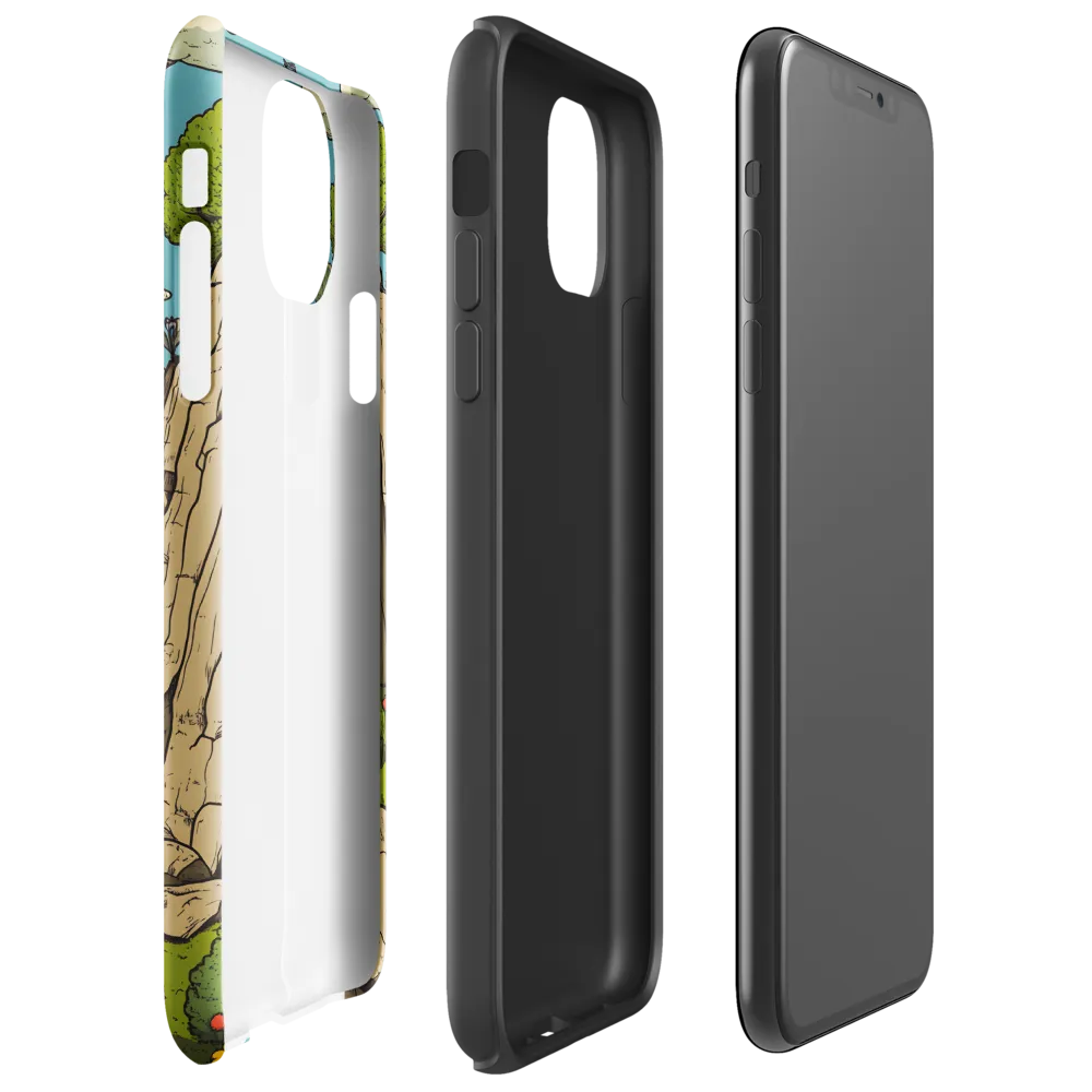 Whimsical Serenity: A Canyon Landscape | Phone Case |  11 Pro Max | Tough Case | Glossy