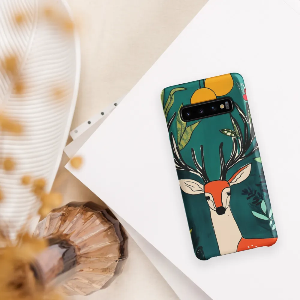 Nature's Embrace: The Majestic Deer | Phone Case |  S10 | Snap Case | Matte