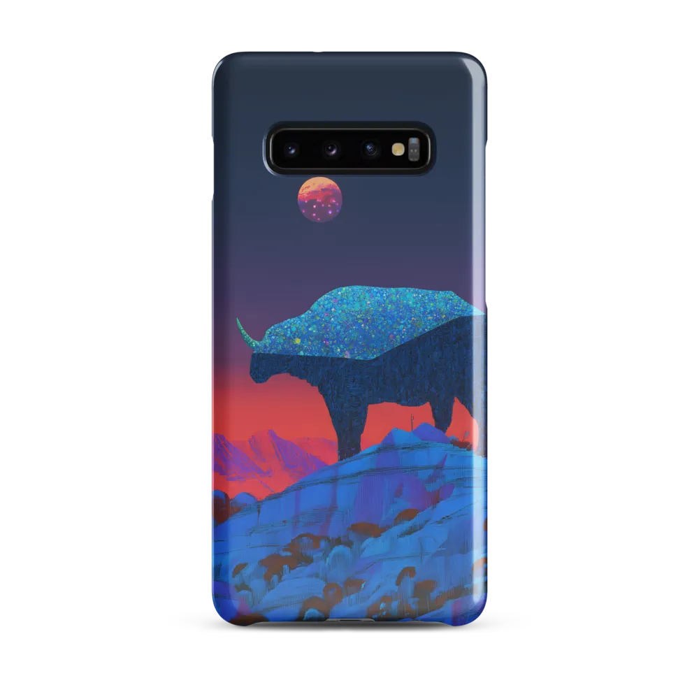 Luminous Bison Under a Celestial Sky | Phone Case |  S10 Plus | Snap Case | Glossy