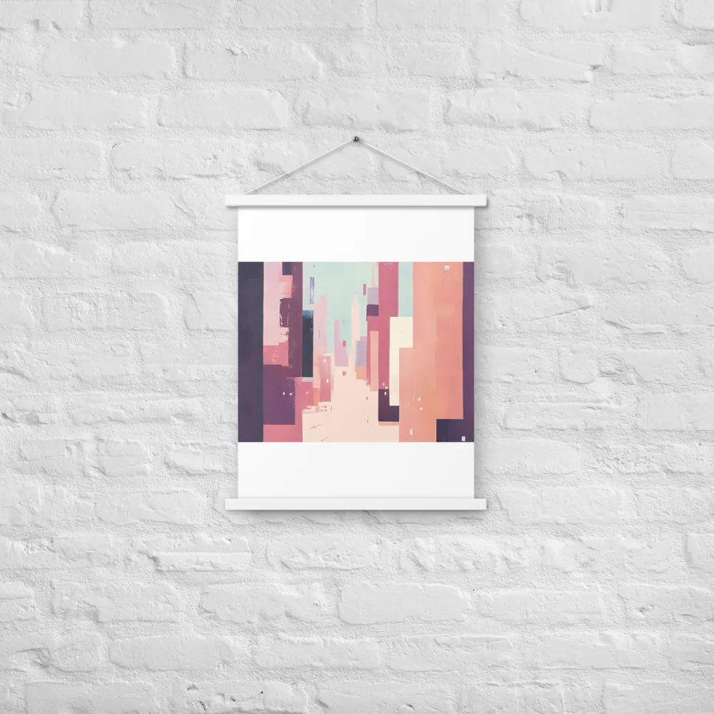 Tranquil Cityscape | Poster With White Wood Hanger | 18″×24″