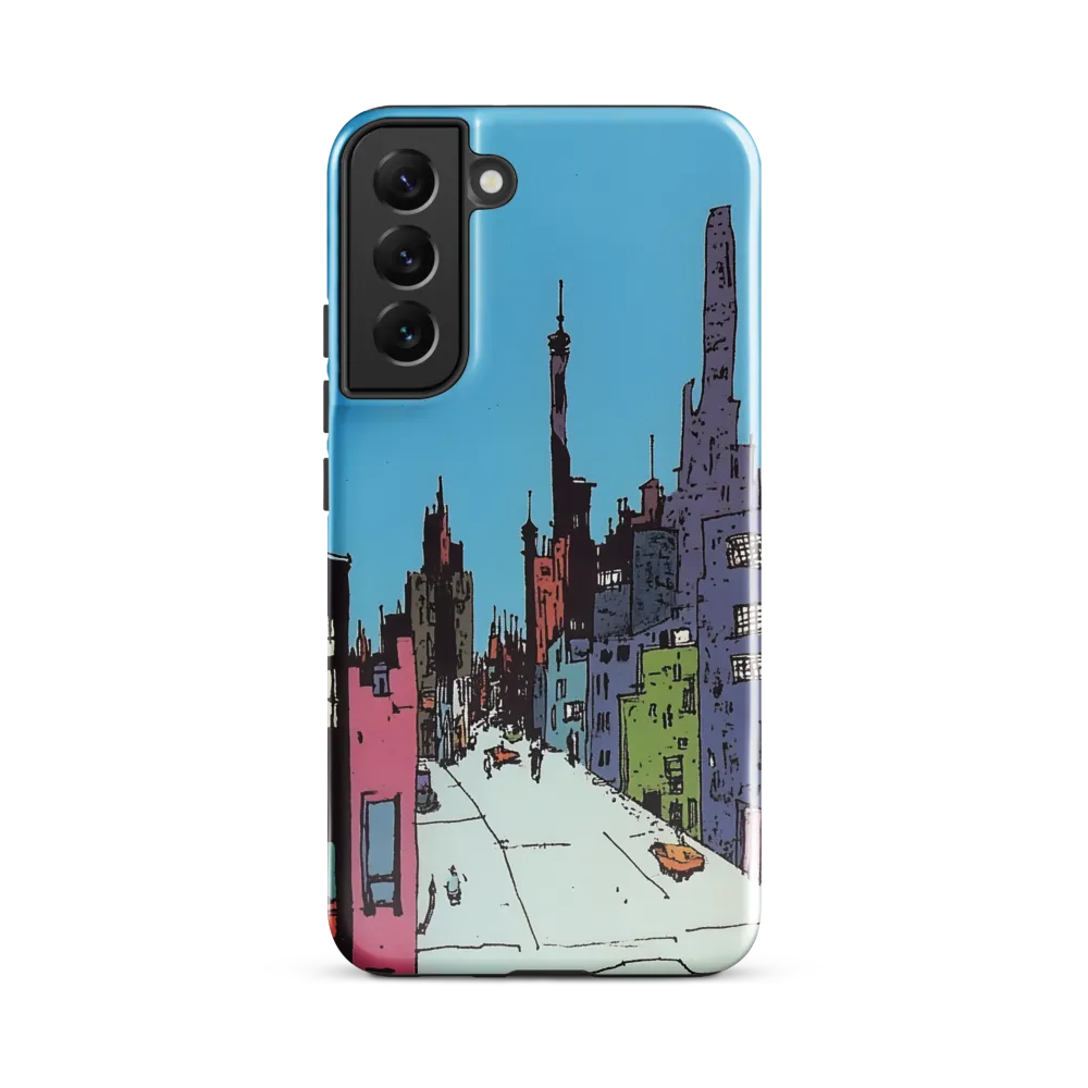Vibrant Cityscape under the Moon